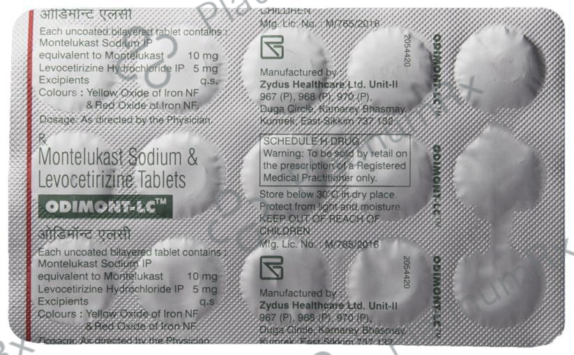 Odimont LC 5/10mg Tablet 15s