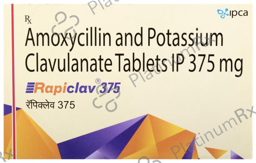 Rapiclav 250/125mg Tablet 10s