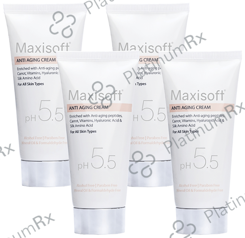 Maxisoft PH 5.5 Anti Aging Cream (50gm Each) 4 Tubes