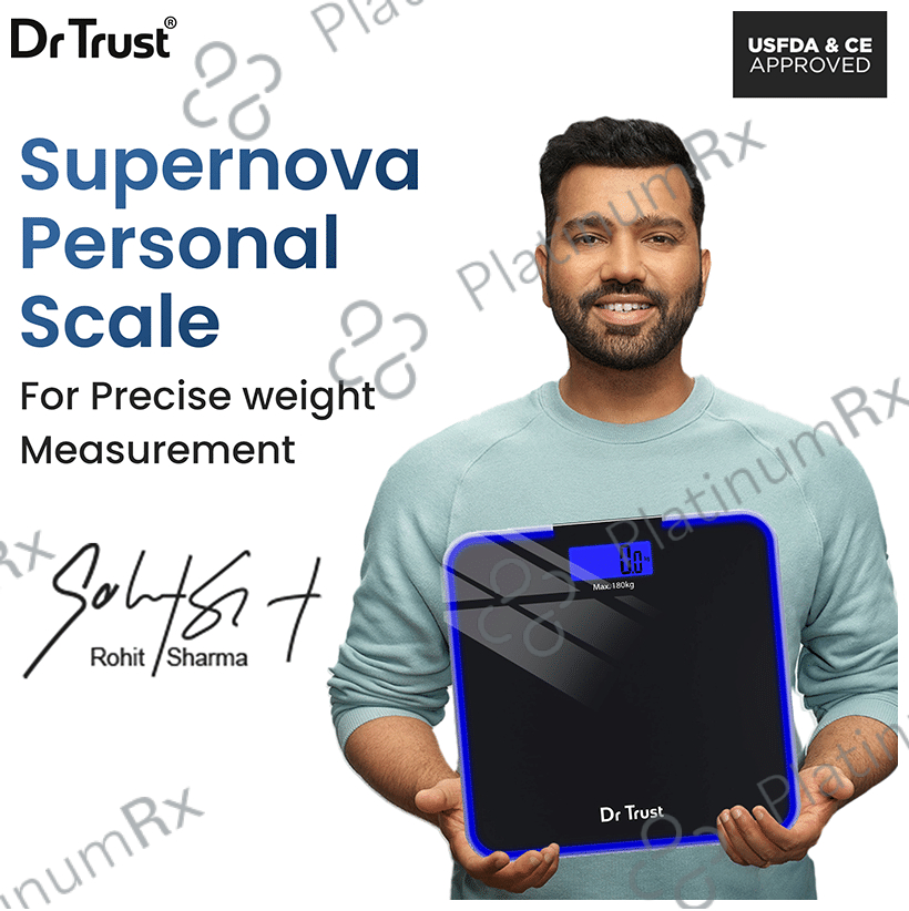 Dr Trust USA Electronic Supernova Digital Personal Weighing Scale Black