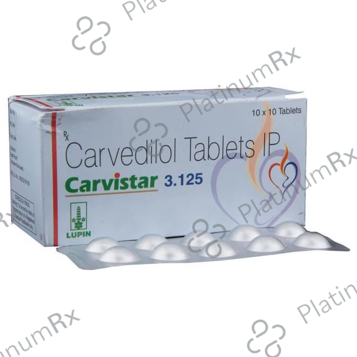 Carvistar 3.125mg Tablet 15s