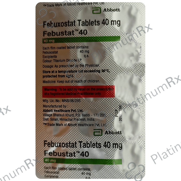 Febustat 40mg Tablet 15s