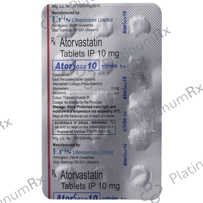 Atorsave 10mg Tablet 15s