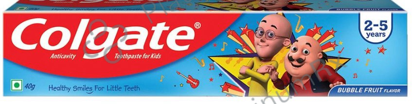 Colgate Kids 2 to 5 Years Anticavity Toothpaste Bubble Fruit Flavour 40gm