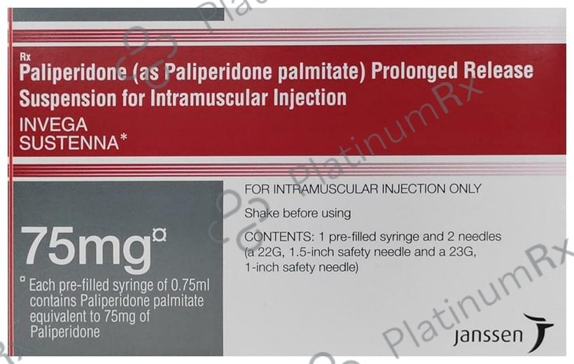 Invega Sustenna 75mg Injection 75ml