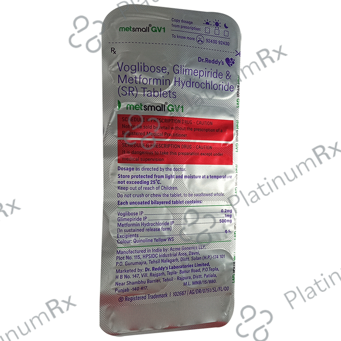 Metsmall GV 1 Tablet SR 10s