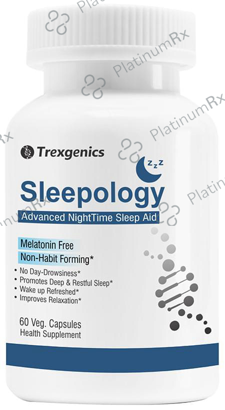 Trexgenics Sleepology Advanced Night Time Sleep Aid Veg Capsule