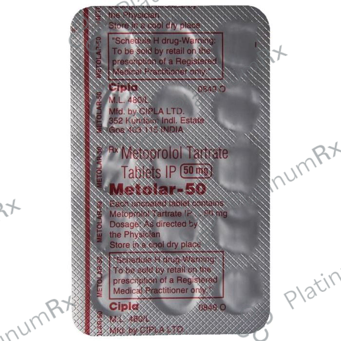 Metolar 50mg Tablet 15s