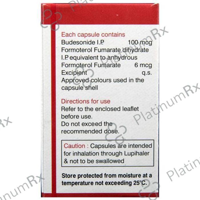 Budamate 100/6mcg Transcaps 30s