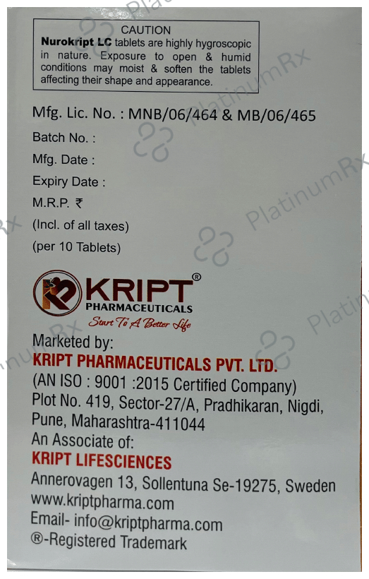 Nurokript LC Tablet
