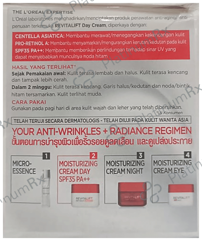 Loreal Paris Revitalift Moisturizing Cream Day SPF 35 PA++