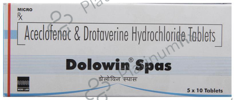 Dolowin Spas 100/80mg Tablet 10s