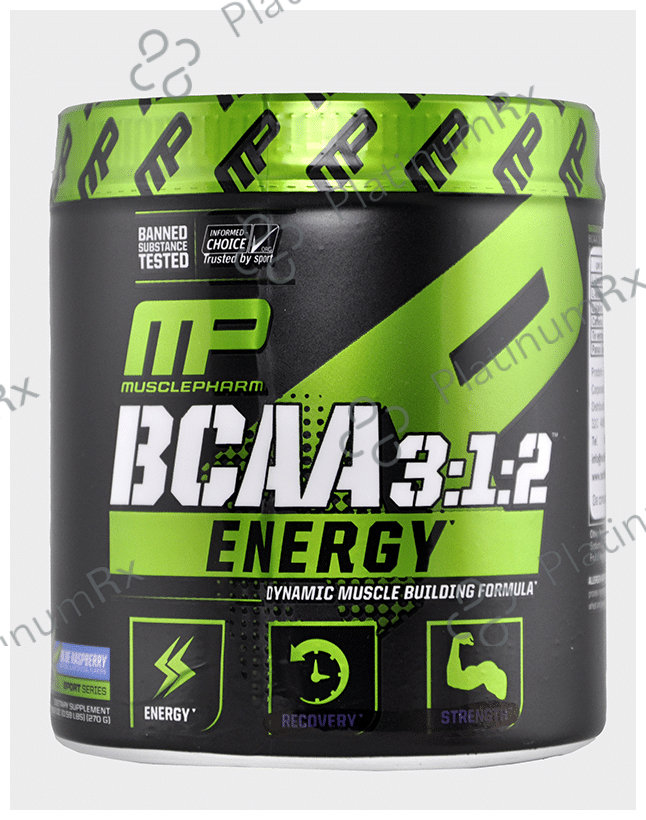 Muscle Pharm BCAA 3:1:2 Energy Powder Blue Raspberry