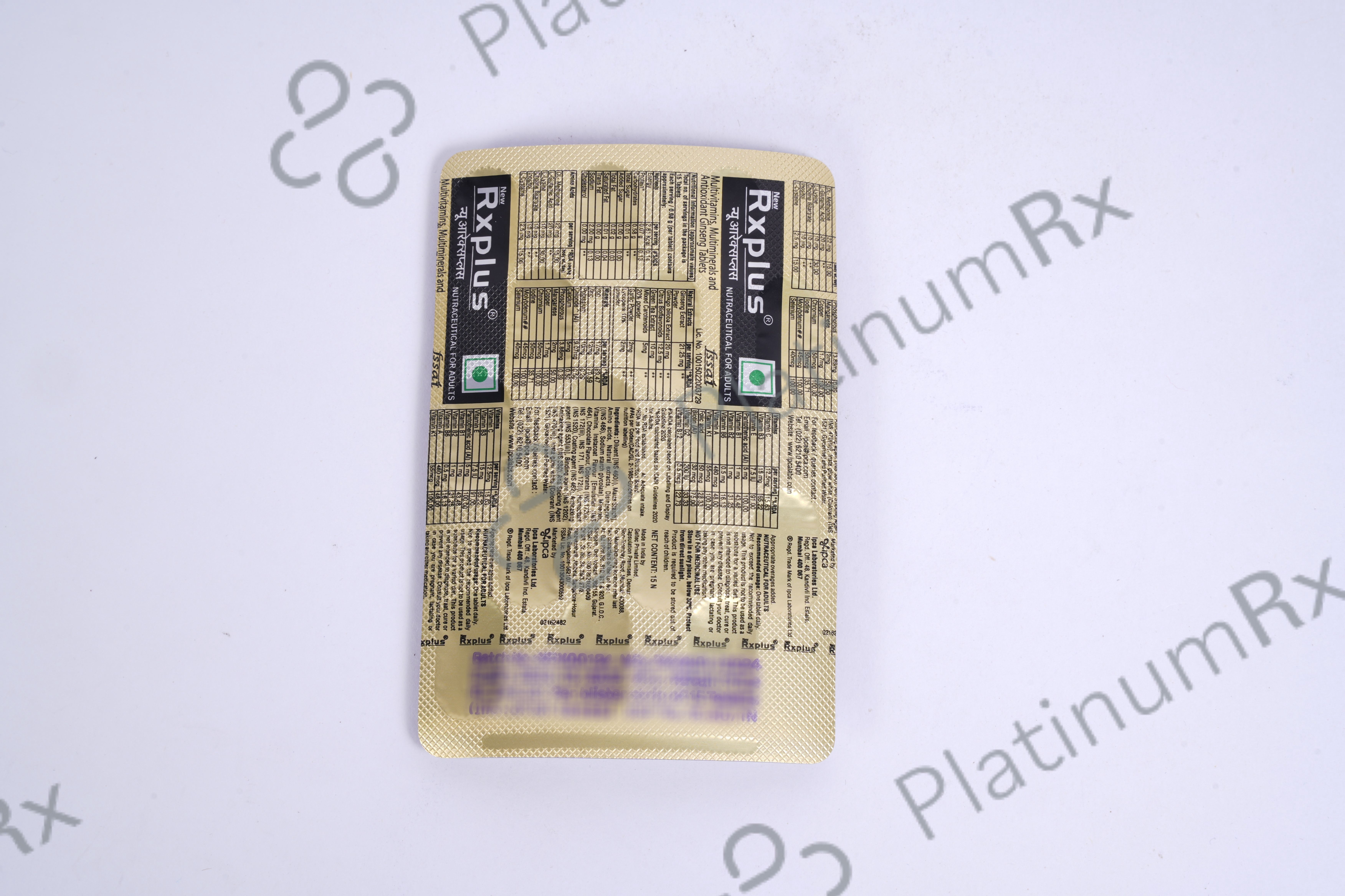 RX Plus Tablet 15s
