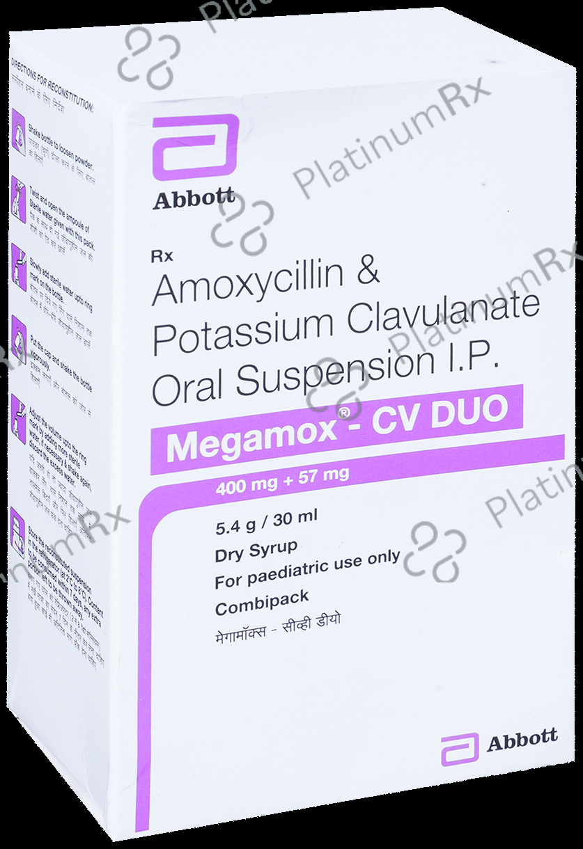 Megamox CV Duo 400/57mg Dry Syrup 30ml