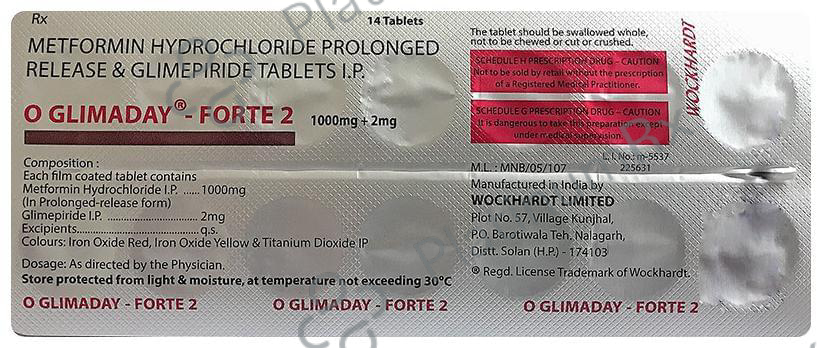 O Glimaday-Forte 2 Tablet PR