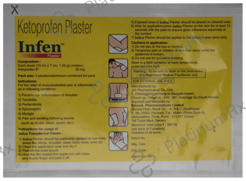 Infen Plaster 3 Transdermal Patch