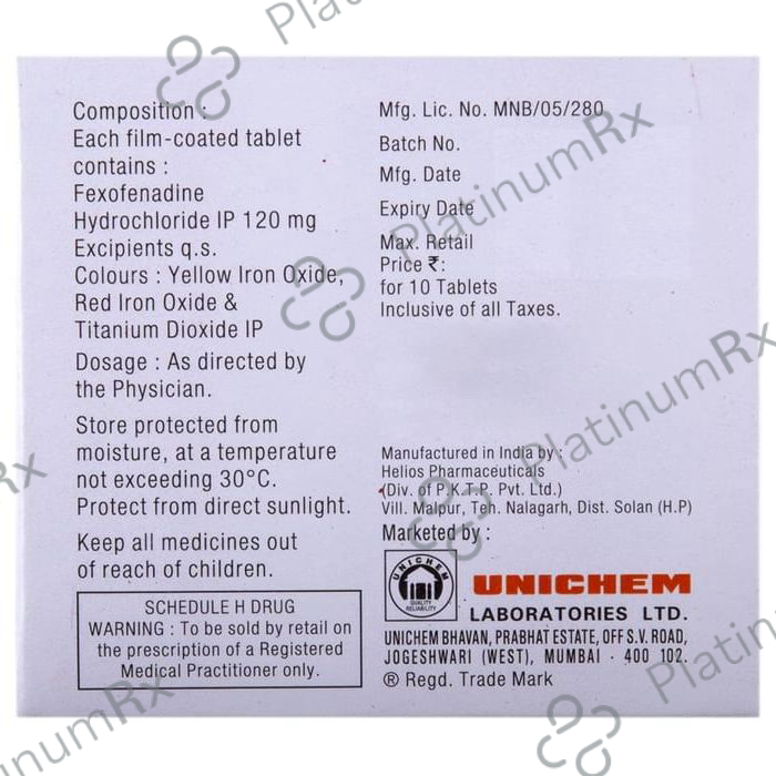Allerfex 120mg Tablet