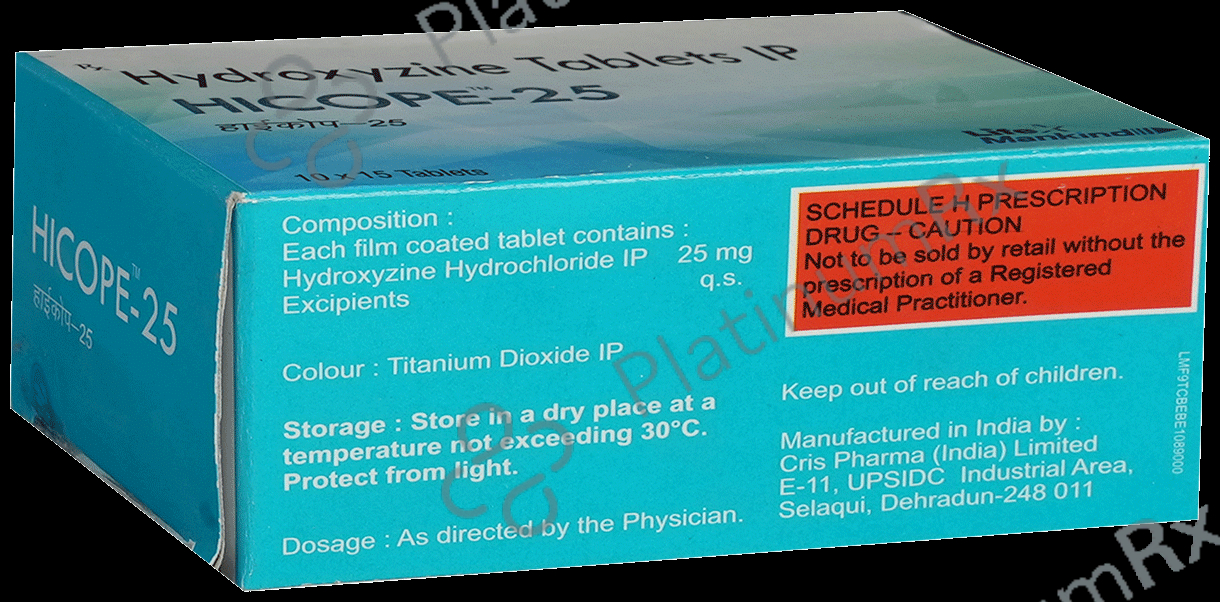 Hicope 25mg Tablet 15s