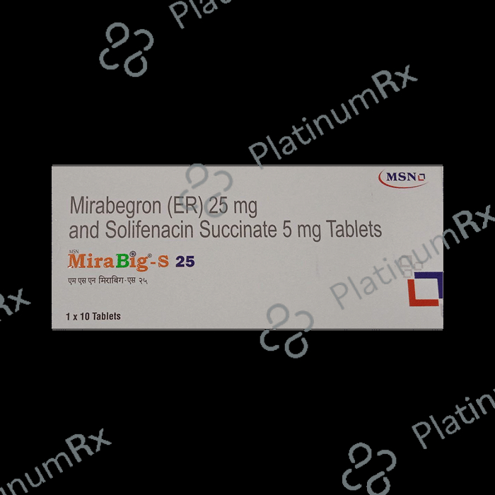 Mirabig S 25 Tablet ER 25/5mg 10s