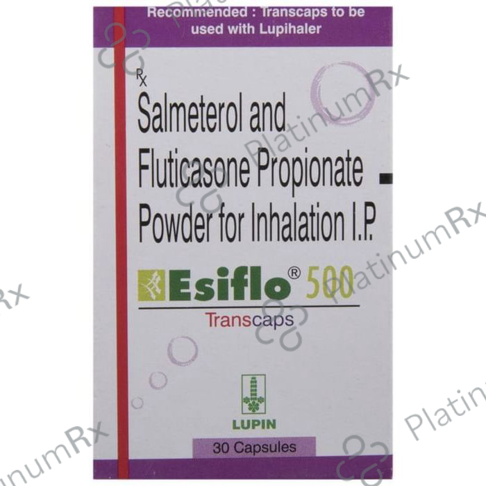 Esiflo 500/50mcg Transcaps 30s