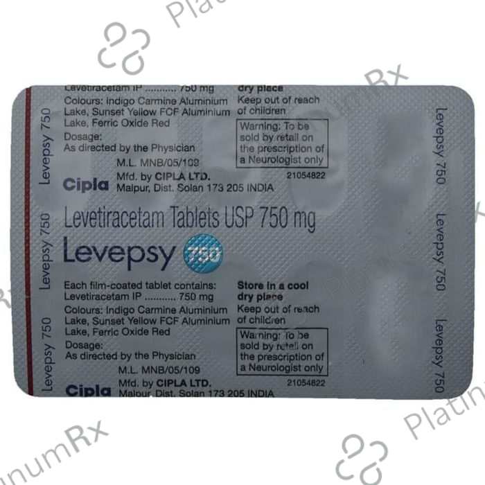 Levepsy 750mg Tablet 10s