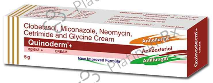 Quinoderm Plus Cream 50gm