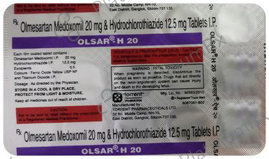 Olsar H 20/12.5mg Tablet 15s