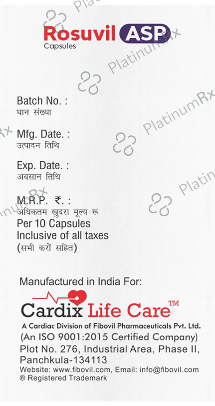 Rosuvil ASP 10mg/75mg Capsule