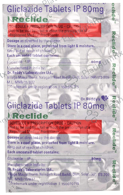 Reclide 80mg Tablet 15s