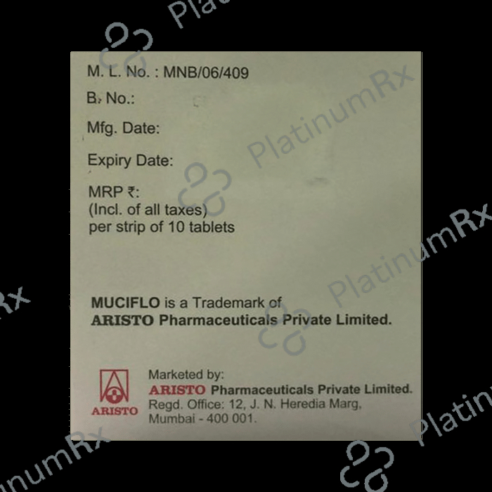 Muciflo 100/600mg Tablet 10s