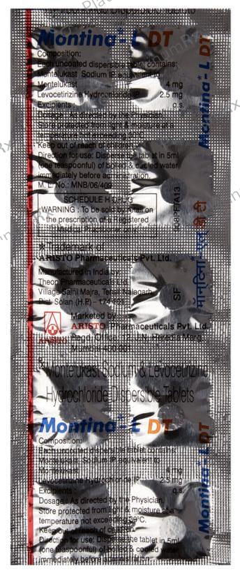 Montina L DT 2.5/4mg Tablet 10s