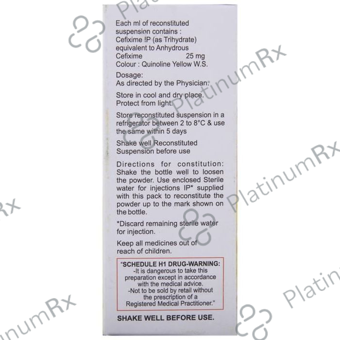 Cefolac 25mg Oral Suspension 10ml