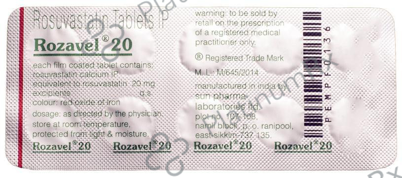 Rozavel 20mg Tablet 10s