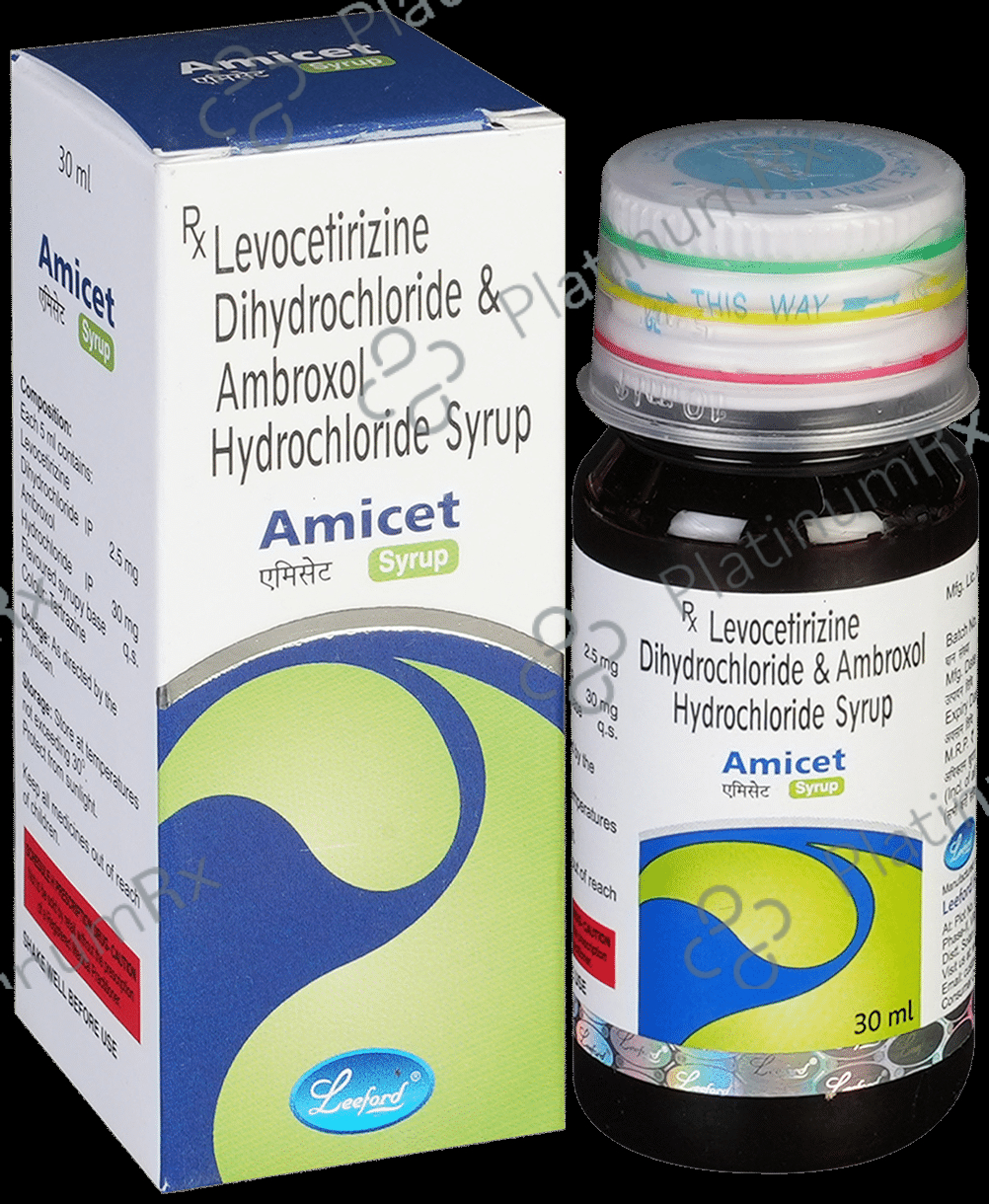Amicet 30/2.5mg Syrup 30ml