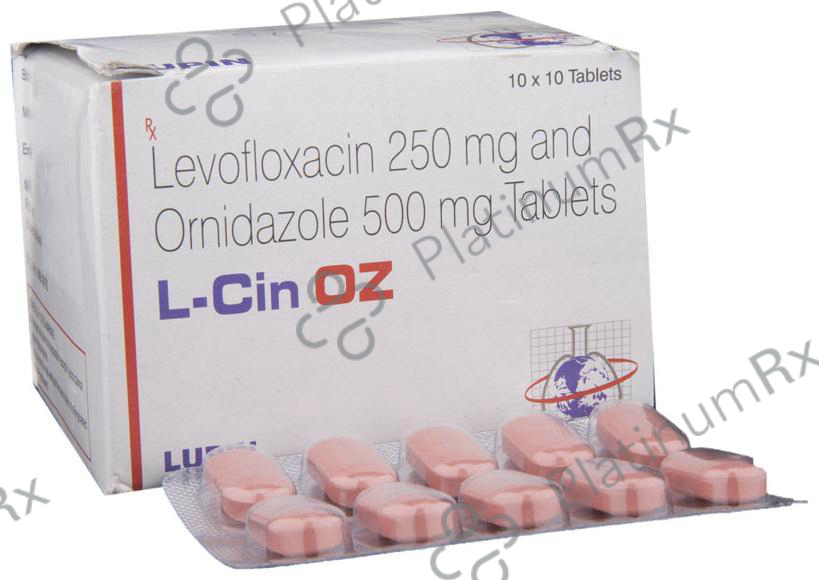 L Cin OZ 250/500mg Tablet 10s