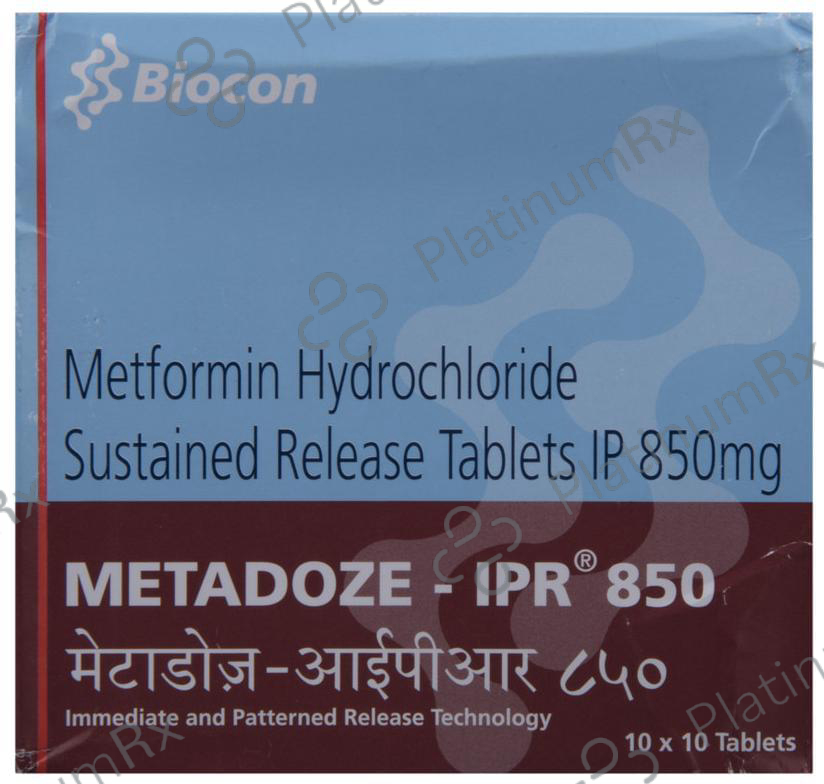 Metadoze IPR 850mg Tablet SR 10s