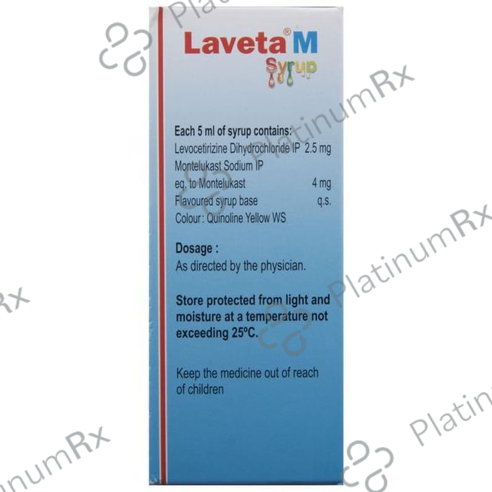 Laveta M 2.5/4mg Syrup 60ml