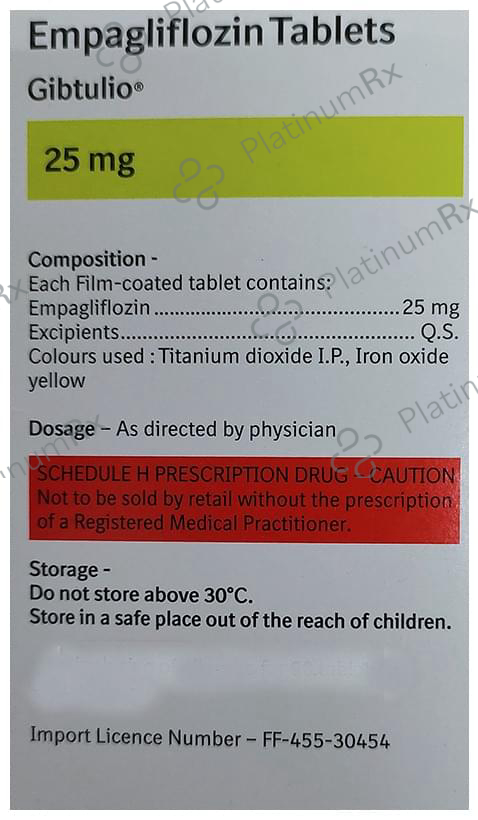 Gibtulio 25mg Tablet 10s