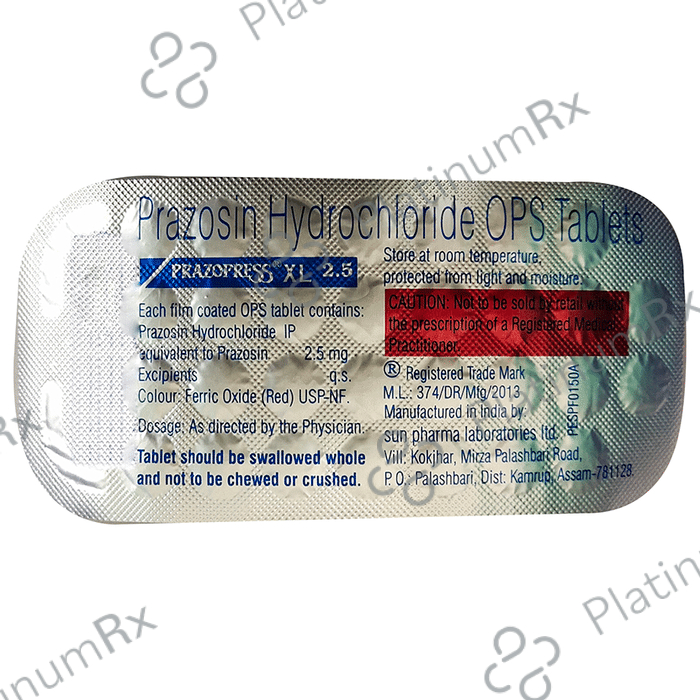 Prazopress XL 2.5mg Tablet OPS 30s