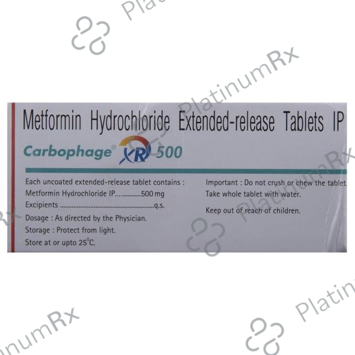 Carbophage XR 500mg Tablet ER 10s