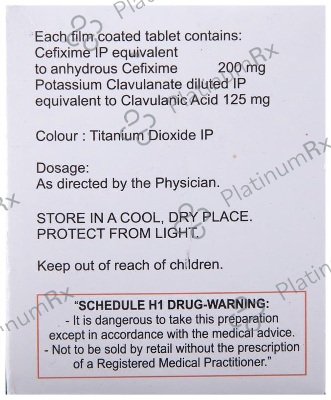 Cefolac CV 200/125mg Tablet 4s