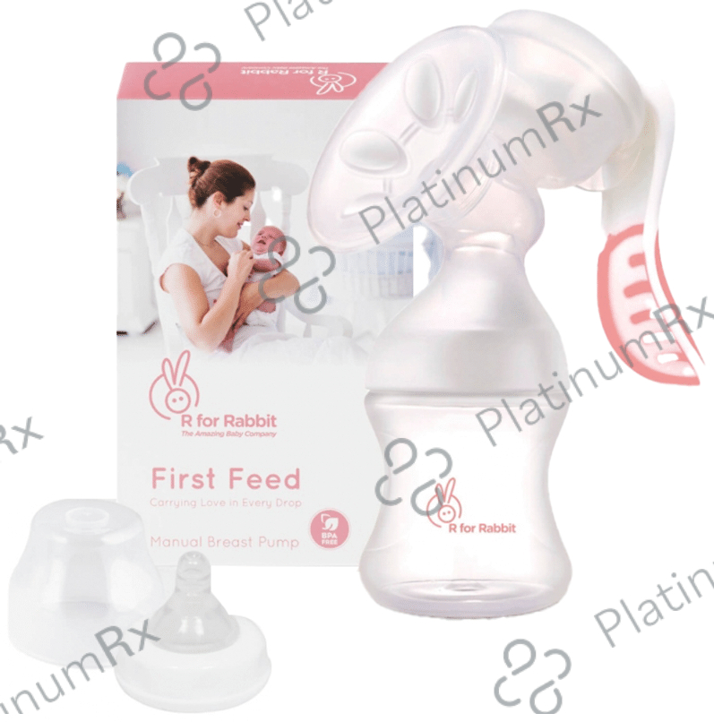 R for Rabbit First Feed Manual Breast Pump Pink