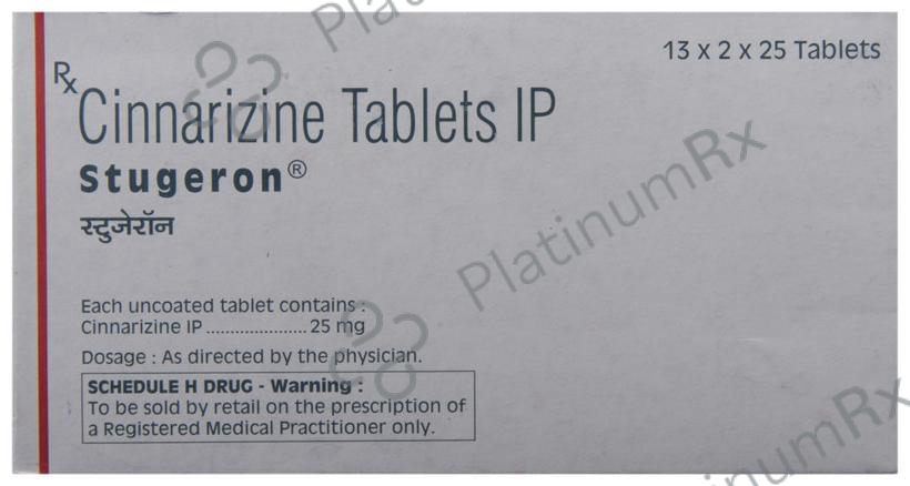Stugeron 25mg Tablet 25s