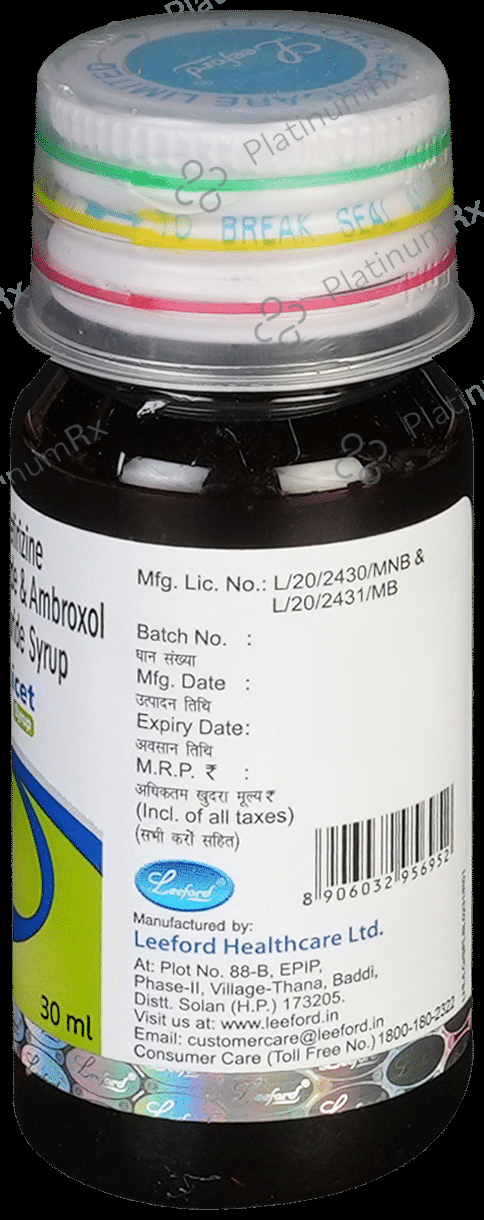Amicet 30/2.5mg Syrup 30ml