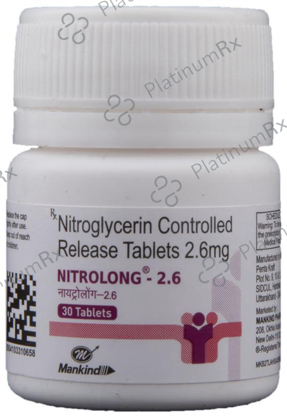 Nitrolong 2.6mg Tablet CR 30s