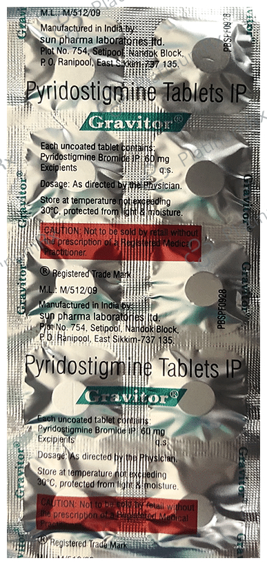 Gravitor 60mg Tablet 10s