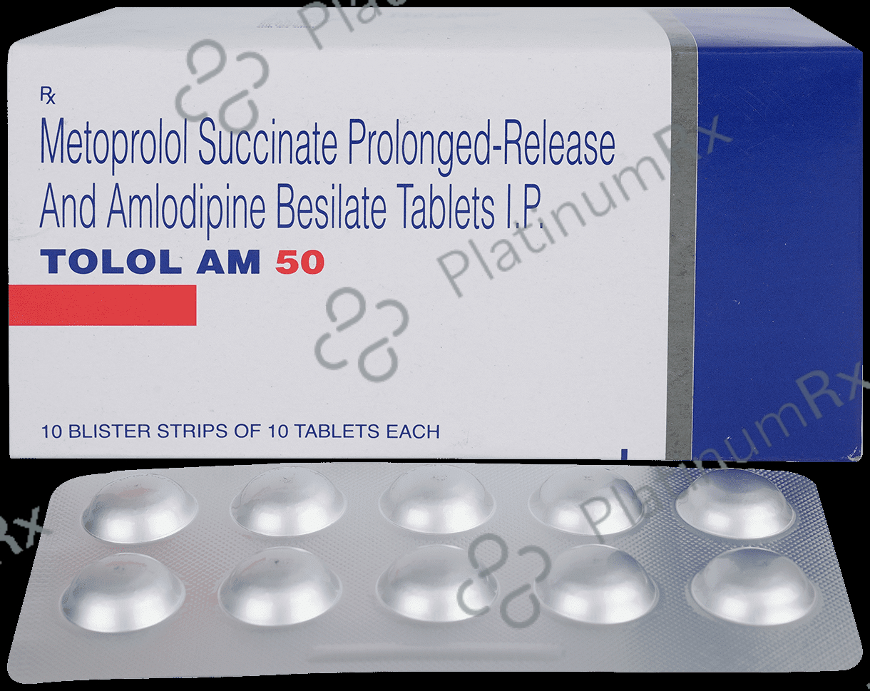 Tolol AM 50 5/50mg Tablet PR 10s