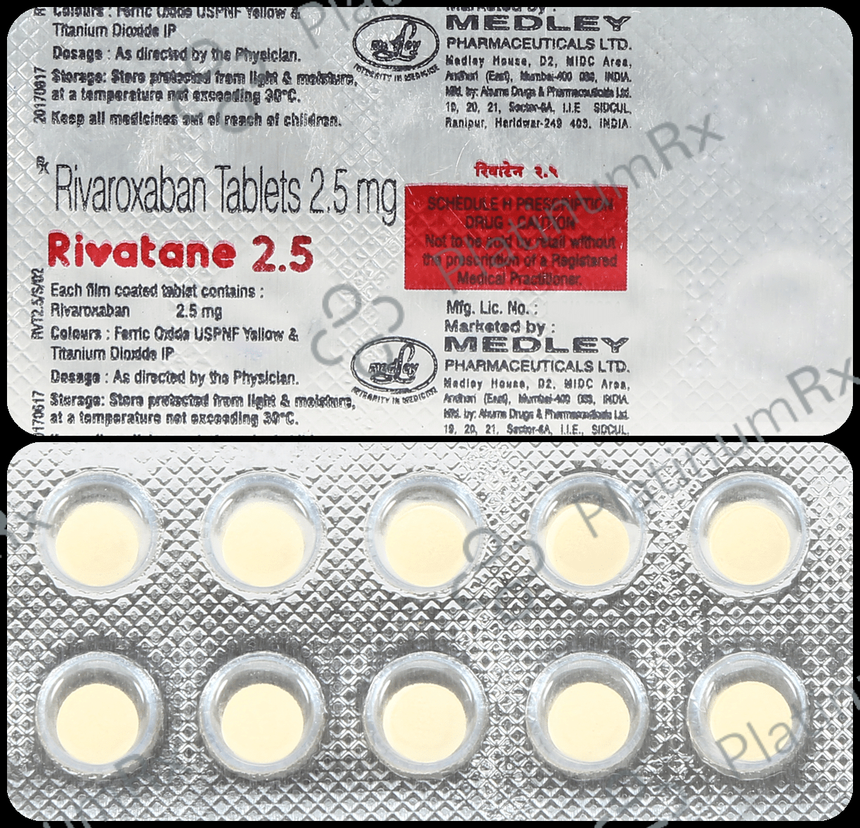 Rivatane 2.5mg Tablet