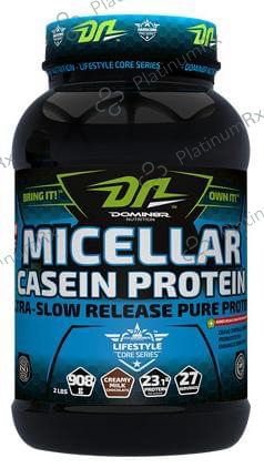 DOMIN8R Micellar Casein Protein Powder Creamy Milk Chocolate 2 lb